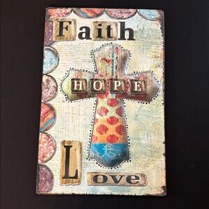Faith Hope Love Wall Art